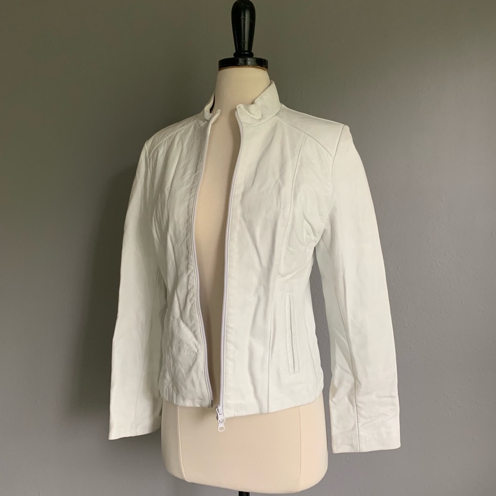 Genuine white Leather jacket purchased in Italy